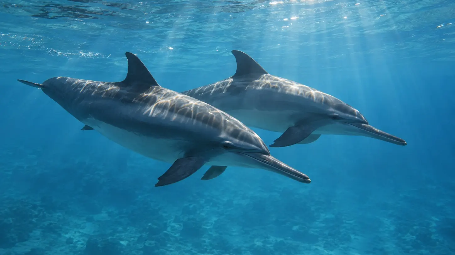 Dolphins or Whales & Île aux Bénitiers
